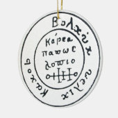 ANTIKE TALISMAN-/PIRATEN-SCHATZ-KARTEN KERAMIKORNAMENT (Links)