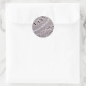 Antike Tambour-Spitze Runder Aufkleber (Tasche)
