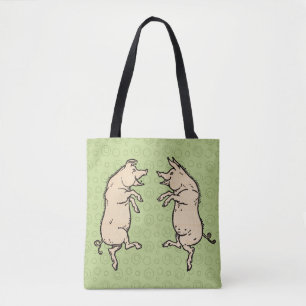 Antike Tanzschweine: Whimsical Vintag Piggy Jig Tasche