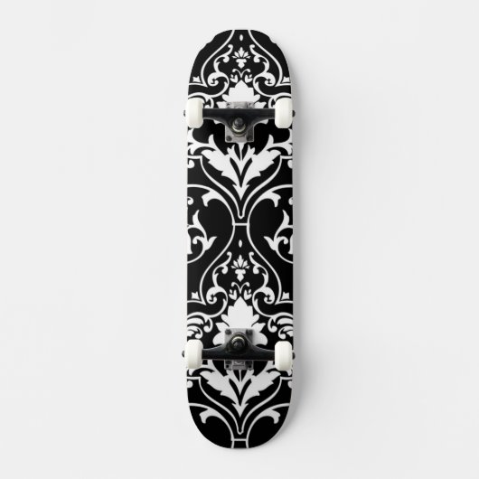Antike Tapete mit Schriftrollenmuster Skateboard (Vorderseite)