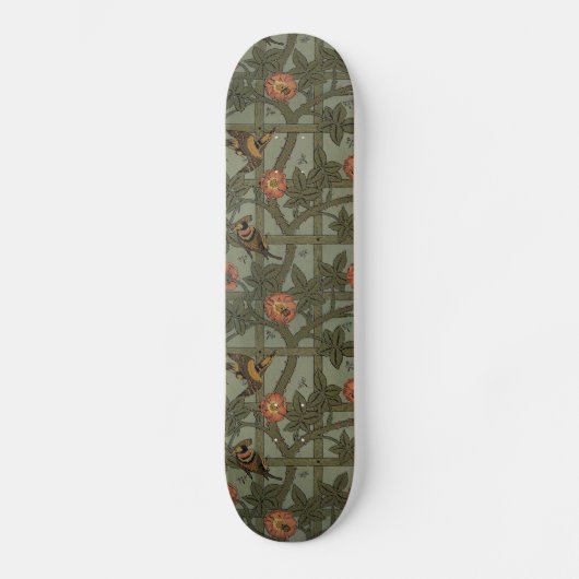 Antike Tapete William Morris Skateboard (Vorderseite)