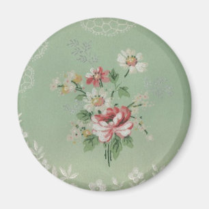 Antike Tapetenblumen Magnet