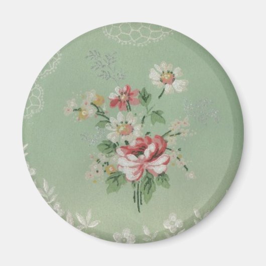 Antike Tapetenblumen Magnet (Vorne)