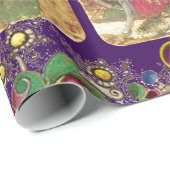 Antike Tarots,Deutsche Hofkarten,Lila Flaggen Geschenkpapier (Rolleneckpunkt)