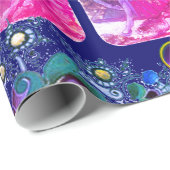 Antike Tarots, deutsche Visitenkarten, rosa blaue  Geschenkpapier (Rolleneckpunkt)