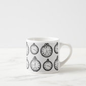 Antike Taschenuhr-Muster Espressotasse (Rechts)