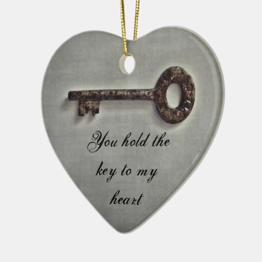 Antike Taste auf grau Keramikornament (Links)