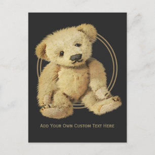 Antike Teddybär-Postkarte Postkarte