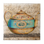 Antike Teekanne Fliese (Vorderseite)