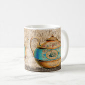 Antike Teekanne Kaffeetasse (VorderseiteRechts)