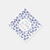 Antike-Teeparty-Brautstrauß-Tasse Serviette (Ecke)