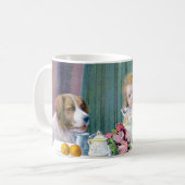 Antike Teeparty Kaffeetasse (Vorderseite Links)