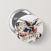 Antike-Teeparty-Knopf Button (Vorne & Hinten)
