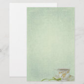 antike Teetasse Briefpapier (Vorne/Hinten)