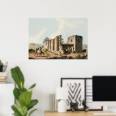 Antike Tempel in Agrigentum aus Sicht Poster (Heimbüro)