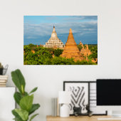 Antike Tempel und Pagoden | Bagan Poster (Heimbüro)