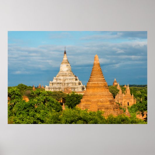 Antike Tempel und Pagoden | Bagan Poster (Vorne)