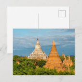 Antike Tempel und Pagoden | Bagan Postkarte (Vorne/Hinten)