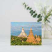 Antike Tempel und Pagoden | Bagan Postkarte (Stehend Vorderseite)