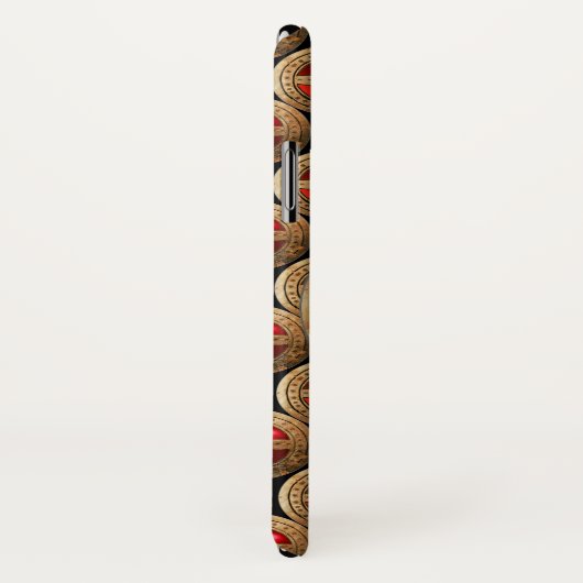 ANTIKE TEMPLAR CROSS Red Ruby Gem Case-Mate iPhone Hülle (Hinten/Rechts)