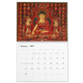 Antike tibetische Thangkas Kalender (Feb 2027)