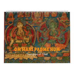 Antike tibetische Thangkas Kalender