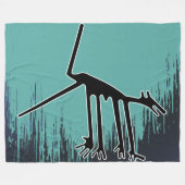 Antike Tiere - Alte Erd-Kunst Fleecedecke (Vorderseite (Horizontal))