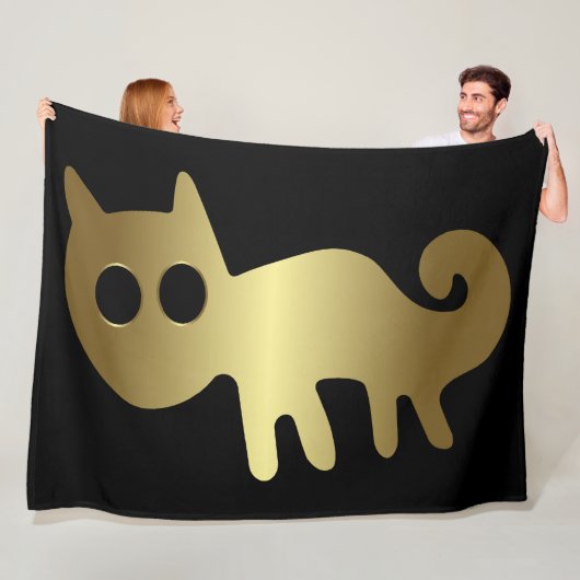 Antike Tiere - Goldkatze oder Fox-Tier Fleecedecke (Beispiel)