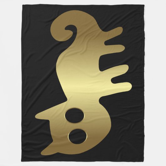 Antike Tiere - Goldkatze oder Fox-Tier Fleecedecke (Vorderseite)