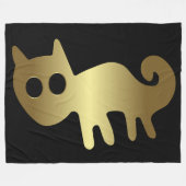 Antike Tiere - Goldkatze oder Fox-Tier Fleecedecke (Vorderseite (Horizontal))
