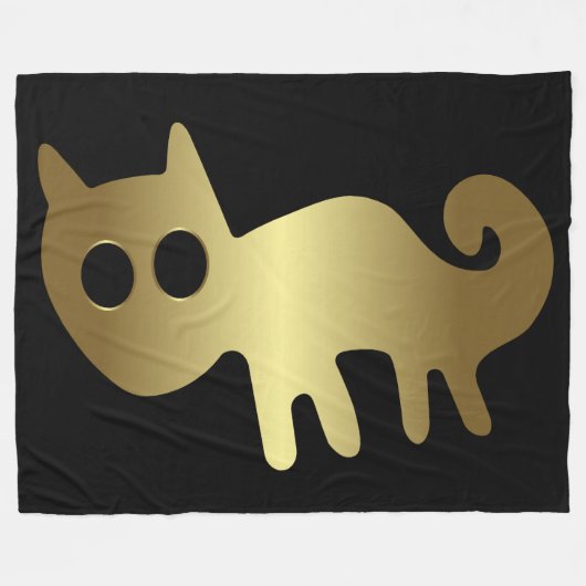 Antike Tiere - Goldkatze oder Fox-Tier Fleecedecke (Vorderseite (Horizontal))