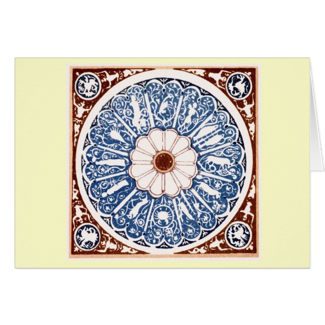 Antike Tierkreis-Mandala (Vorderseite (Horizontal))