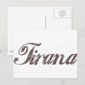 Antike Tirana Postkarte (Vorne/Hinten)