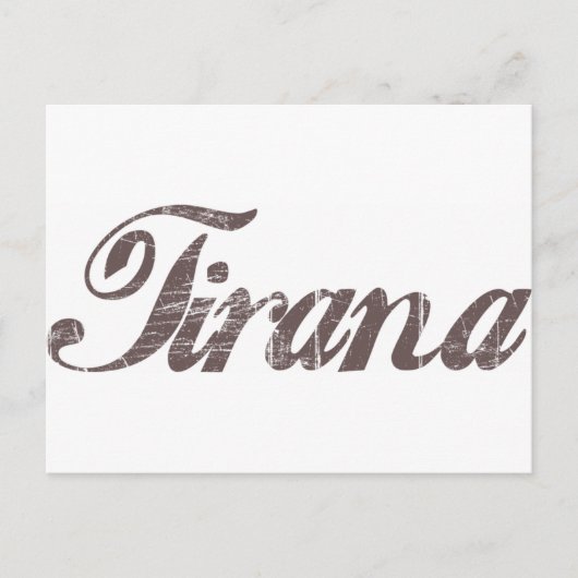 Antike Tirana Postkarte (Vorderseite)
