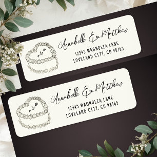 Antike Torte Handgezeichnete Hochzeits-Rücksendead