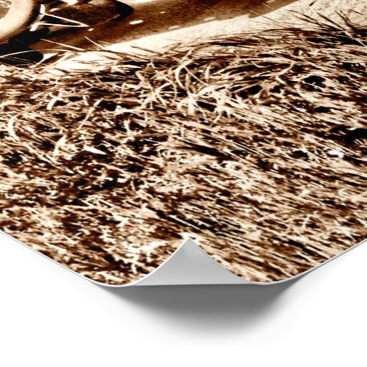 Antike Tractor Farm Poster (Ecke)