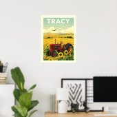 Antike Tracy Kalifornien Poster (Heimbüro)