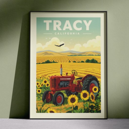 Antike Tracy Kalifornien Poster