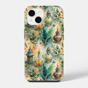 Antike Trankflaschen Grün Amber Botanisch iPhone 14 Hülle