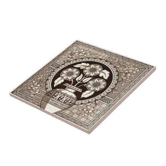 Antike Transferware der Wiedergabe-VT0007 Fliese (Seite)