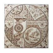 Antike Transferware der Wiedergabe-VT0022 Fliese (Vorderseite)