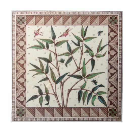 Antike Transferware der Wiedergabe-VT0043 Fliese (Vorderseite)