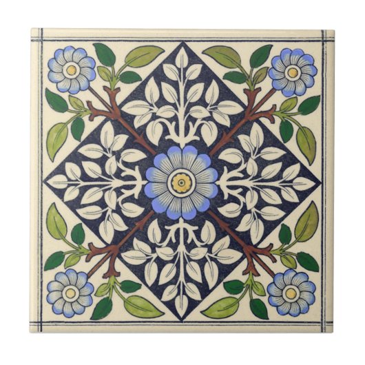 Antike Transferware der Wiedergabe-VT0054 Fliese (Vorderseite)