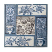 Antike Transferware der Wiedergabe-VT0055 Fliese (Vorderseite)