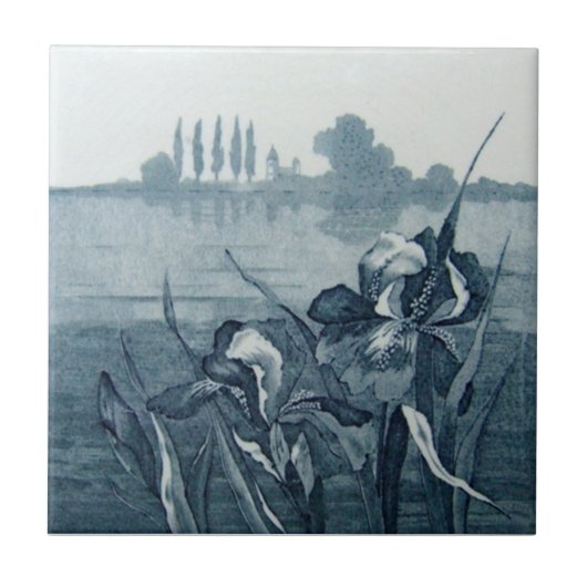 Antike Transferware der Wiedergabe-VT0065 Fliese (Vorderseite)