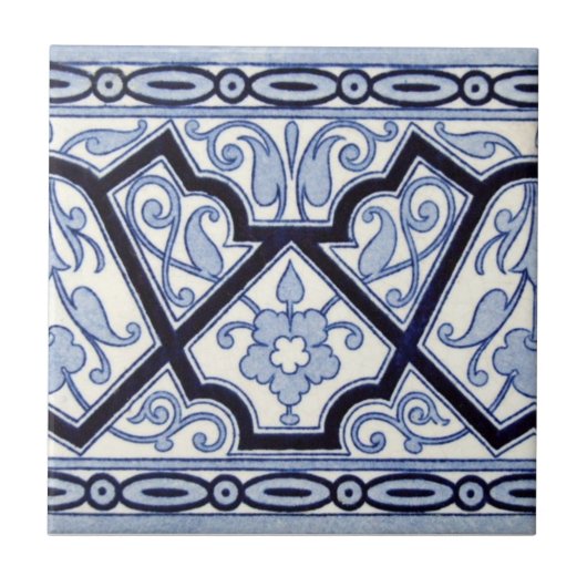 Antike Transferware der Wiedergabe-VT0070 Fliese (Vorderseite)