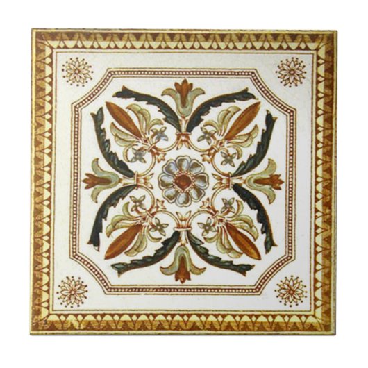 Antike Transferware der Wiedergabe-VT0071 Fliese (Vorderseite)