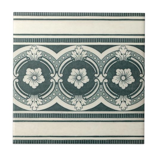 Antike Transferware der Wiedergabe-VT0077 Fliese (Vorderseite)