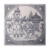 Antike Transferware der Wiedergabe-VT0092 Fliese (Vorderseite)