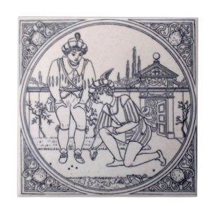 Antike Transferware der Wiedergabe-VT0092 Fliese